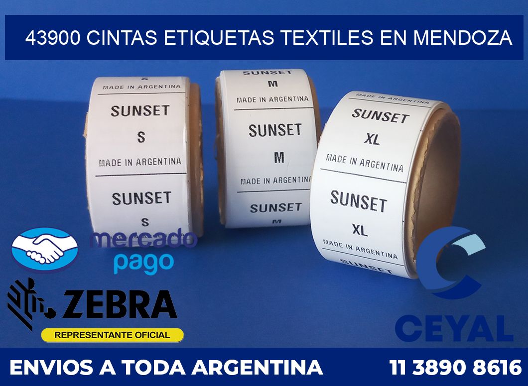 43900 CINTAS ETIQUETAS TEXTILES EN MENDOZA