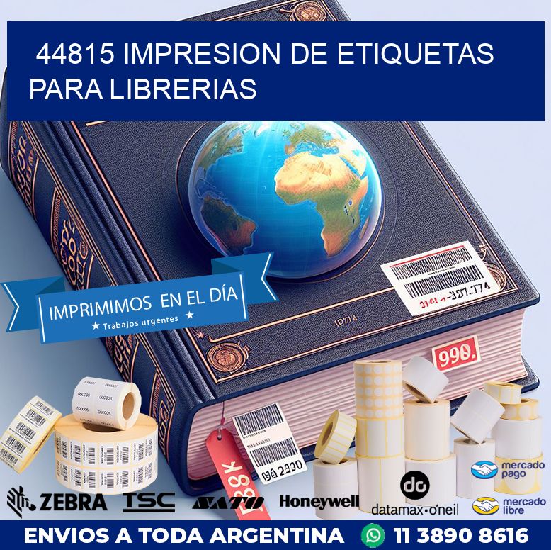 44815 IMPRESION DE ETIQUETAS PARA LIBRERIAS