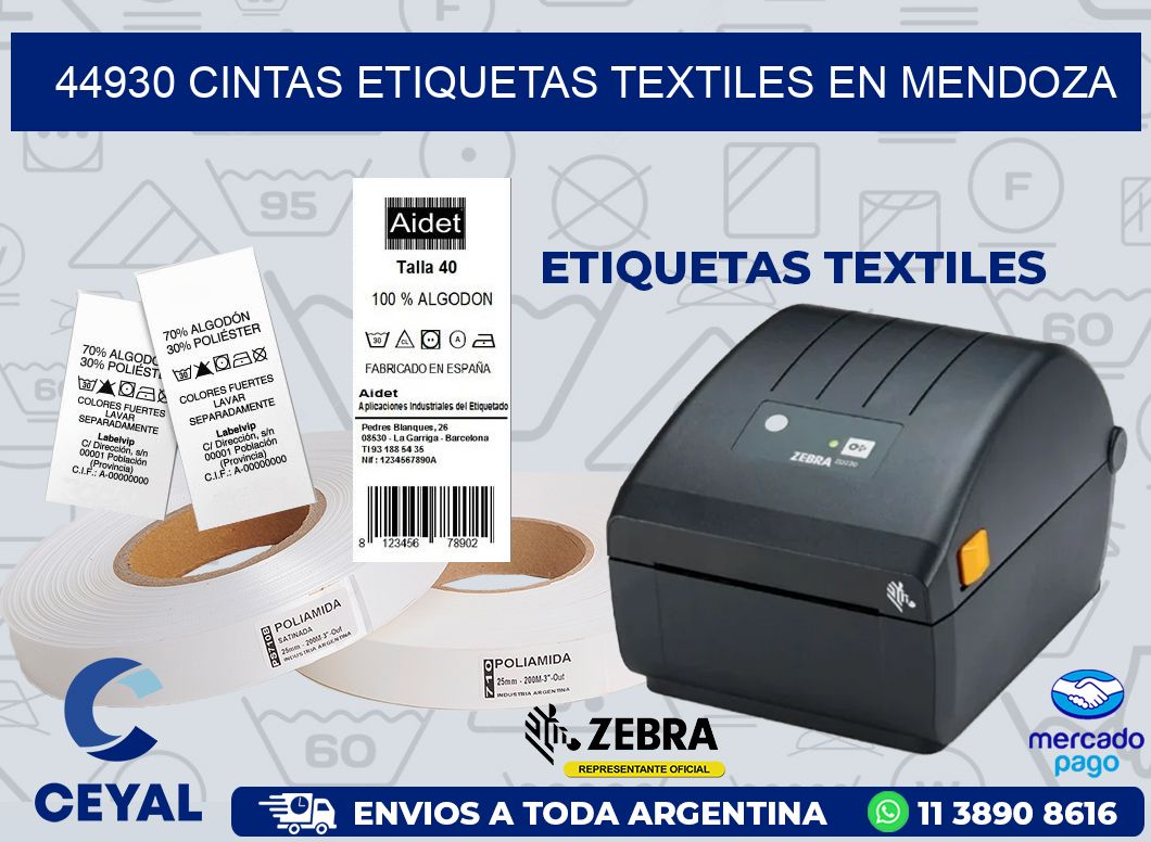 44930 CINTAS ETIQUETAS TEXTILES EN MENDOZA