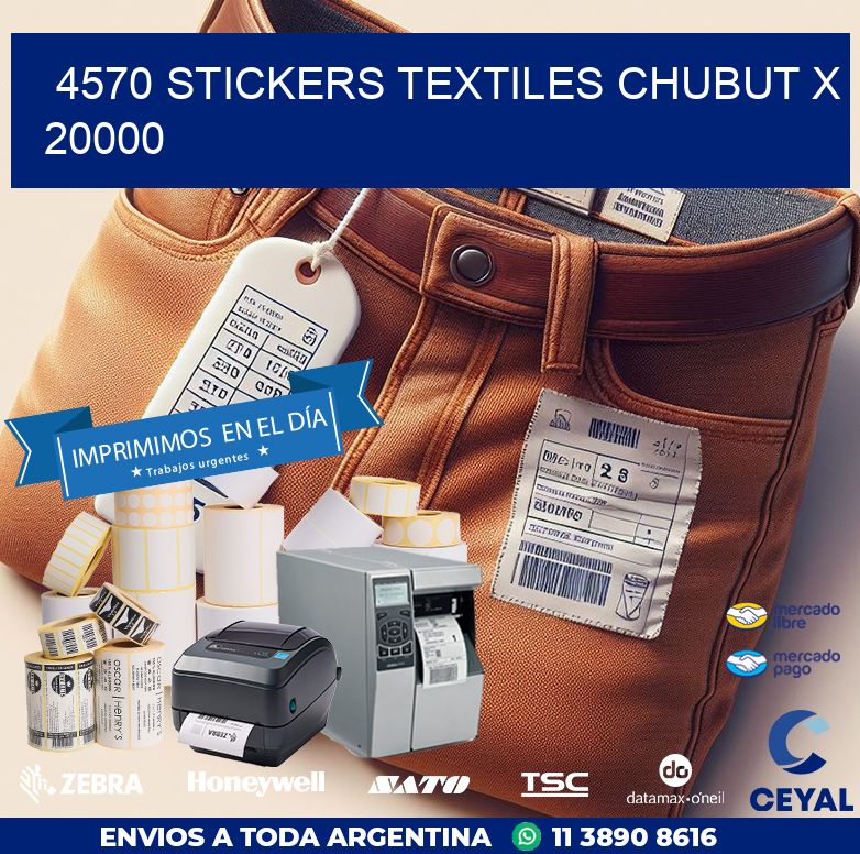 4570 STICKERS TEXTILES CHUBUT X 20000