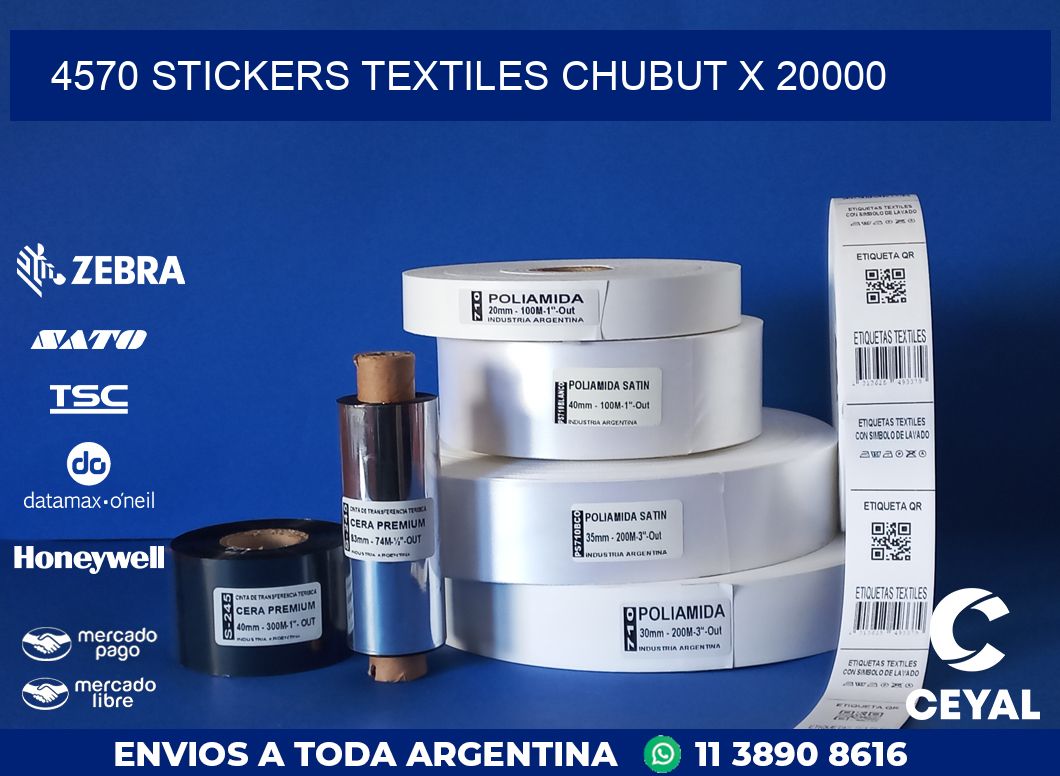 4570 STICKERS TEXTILES CHUBUT X 20000