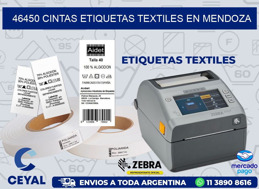 46450 CINTAS ETIQUETAS TEXTILES EN MENDOZA