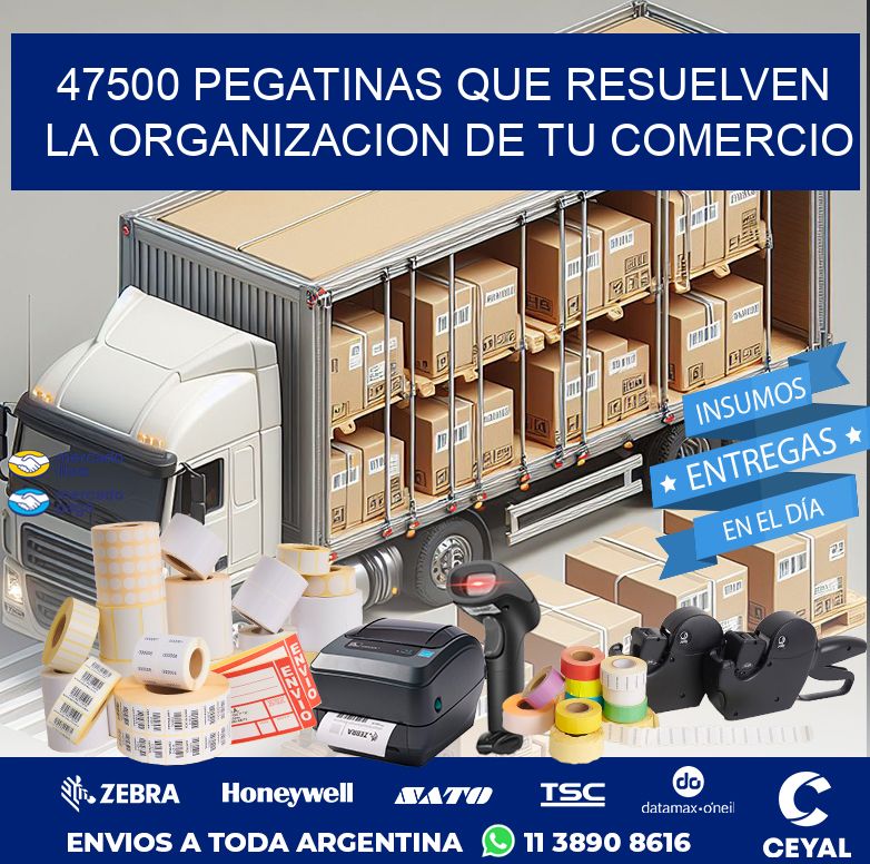 47500 PEGATINAS QUE RESUELVEN LA ORGANIZACION DE TU COMERCIO