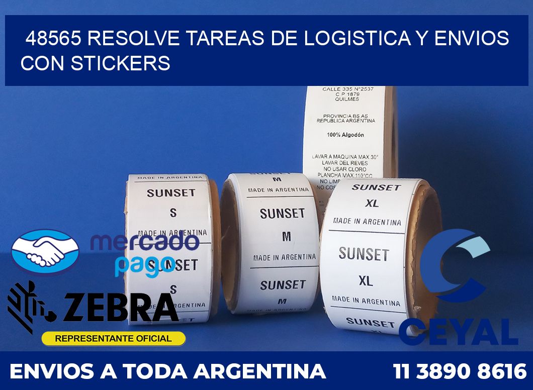 48565 RESOLVE TAREAS DE LOGISTICA Y ENVIOS CON STICKERS