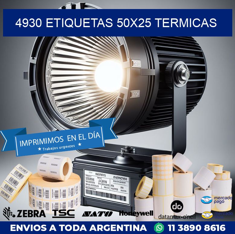 4930 ETIQUETAS 50X25 TERMICAS