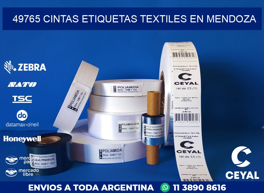 49765 CINTAS ETIQUETAS TEXTILES EN MENDOZA