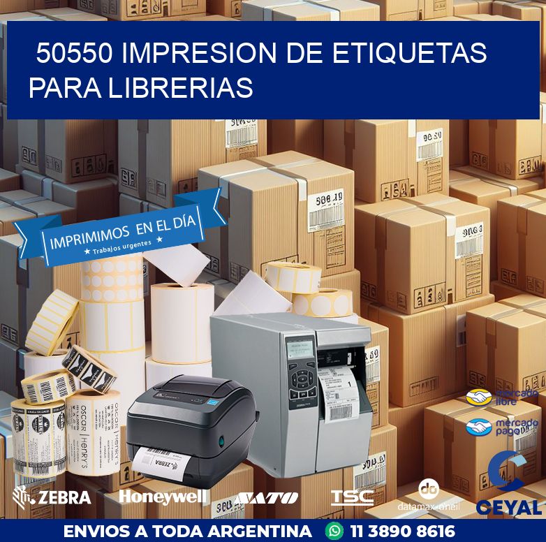 50550 IMPRESION DE ETIQUETAS PARA LIBRERIAS