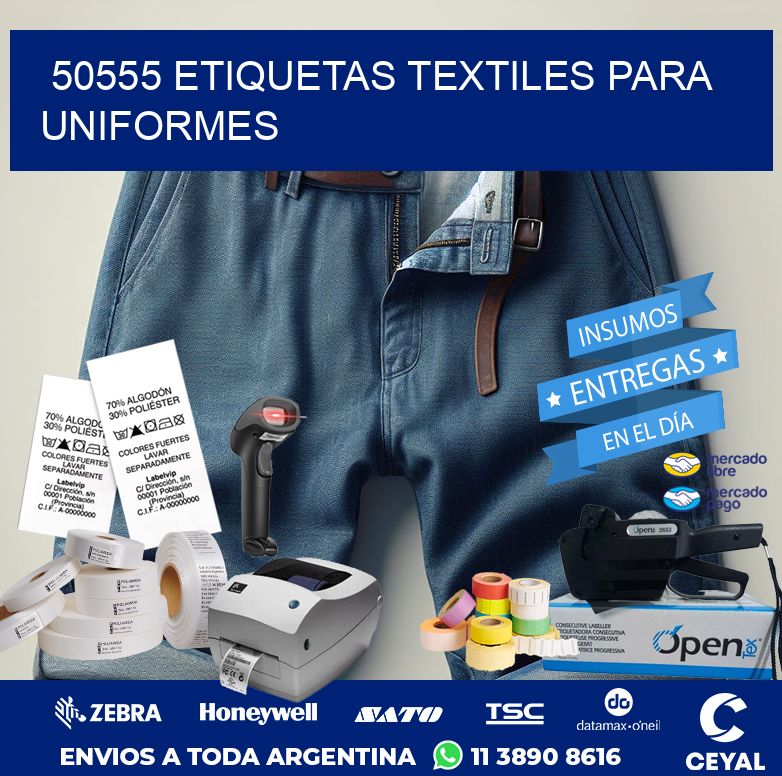 50555 ETIQUETAS TEXTILES PARA UNIFORMES