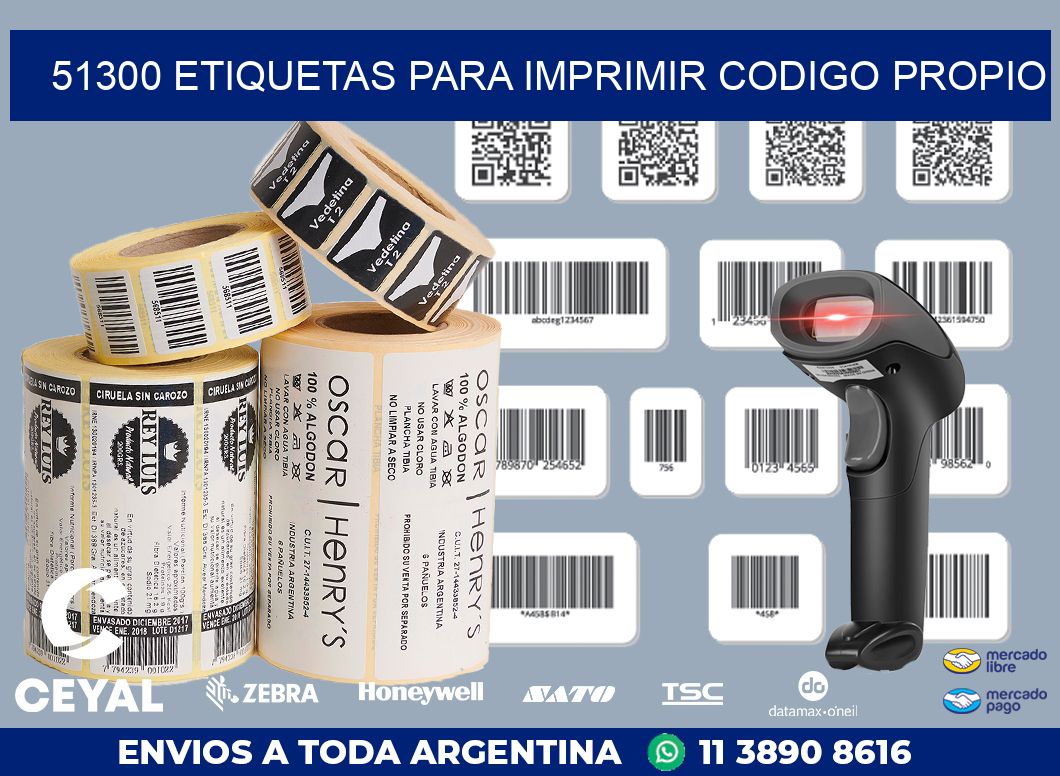 51300 ETIQUETAS PARA IMPRIMIR CODIGO PROPIO