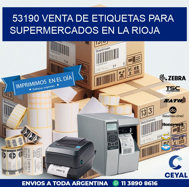 53190 VENTA DE ETIQUETAS PARA SUPERMERCADOS EN LA RIOJA