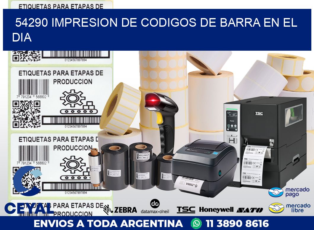 54290 IMPRESION DE CODIGOS DE BARRA EN EL DIA