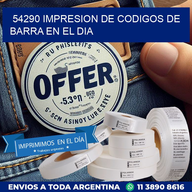54290 IMPRESION DE CODIGOS DE BARRA EN EL DIA