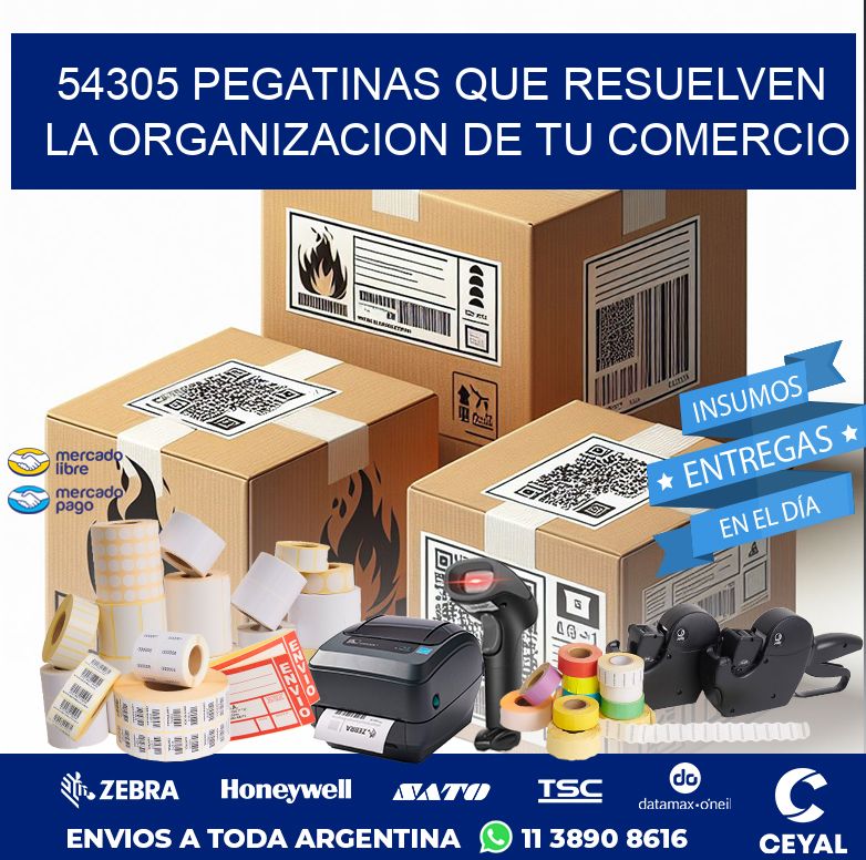 54305 PEGATINAS QUE RESUELVEN LA ORGANIZACION DE TU COMERCIO