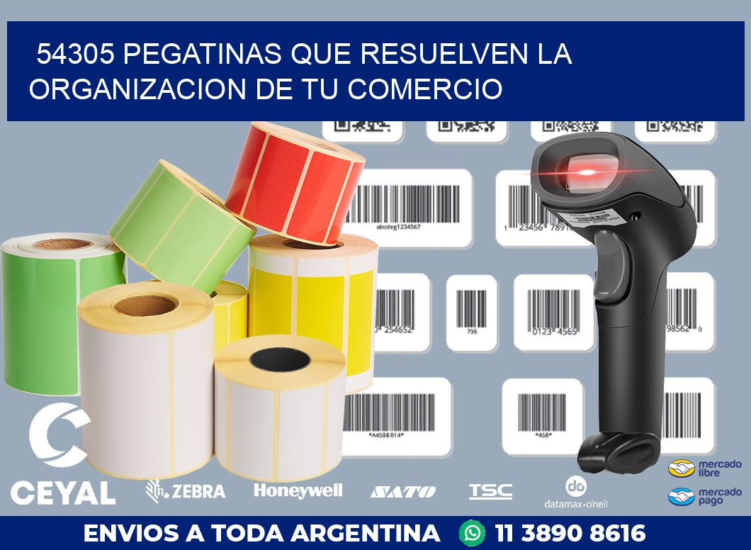 54305 PEGATINAS QUE RESUELVEN LA ORGANIZACION DE TU COMERCIO