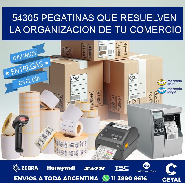 54305 PEGATINAS QUE RESUELVEN LA ORGANIZACION DE TU COMERCIO