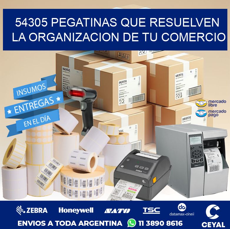 54305 PEGATINAS QUE RESUELVEN LA ORGANIZACION DE TU COMERCIO