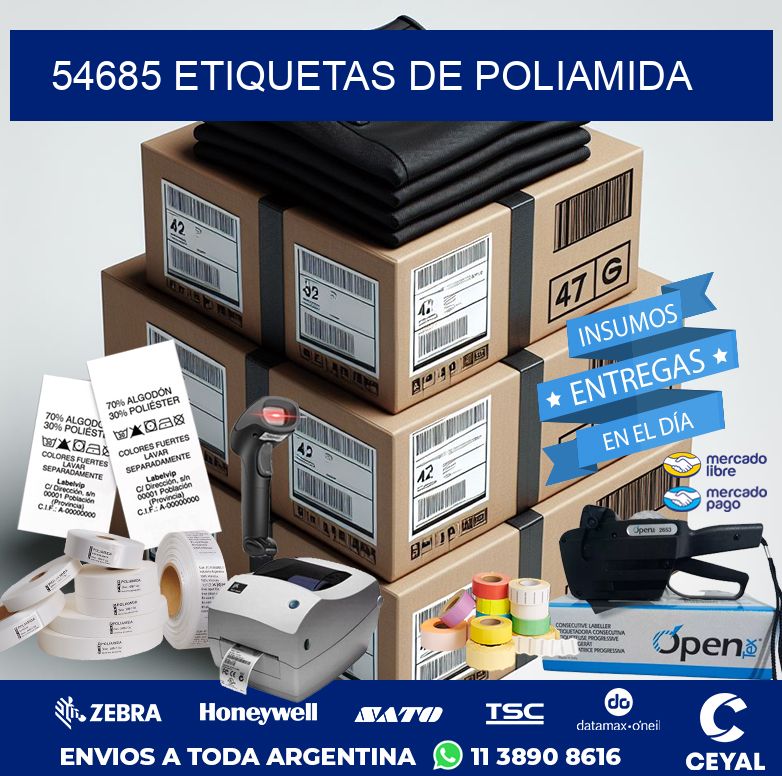 54685 ETIQUETAS DE POLIAMIDA
