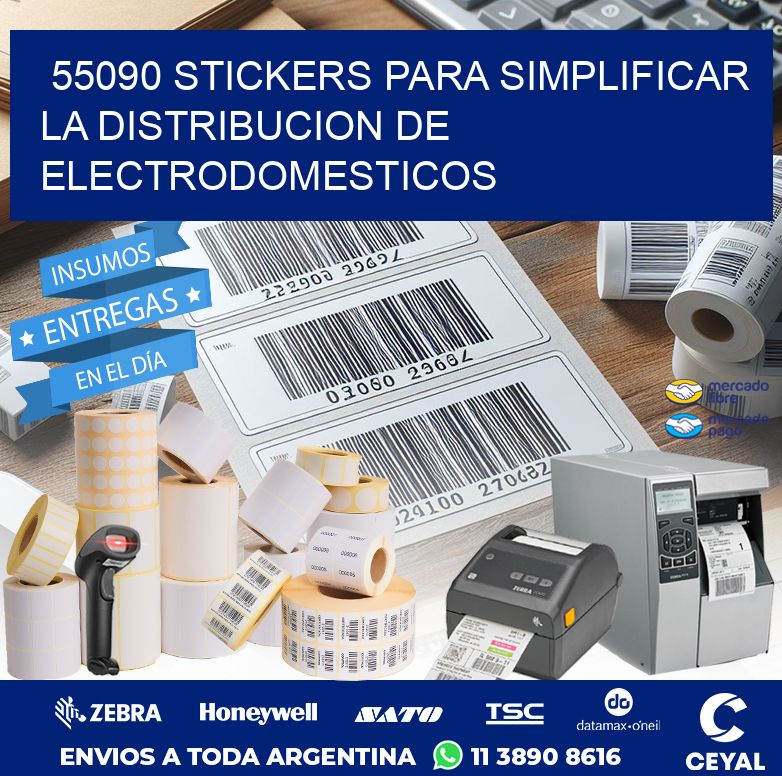 55090 STICKERS PARA SIMPLIFICAR LA DISTRIBUCION DE ELECTRODOMESTICOS