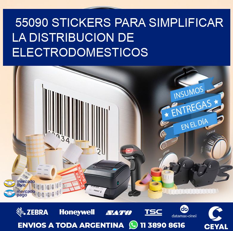55090 STICKERS PARA SIMPLIFICAR LA DISTRIBUCION DE ELECTRODOMESTICOS