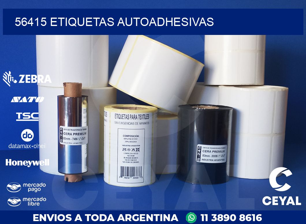56415 ETIQUETAS AUTOADHESIVAS
