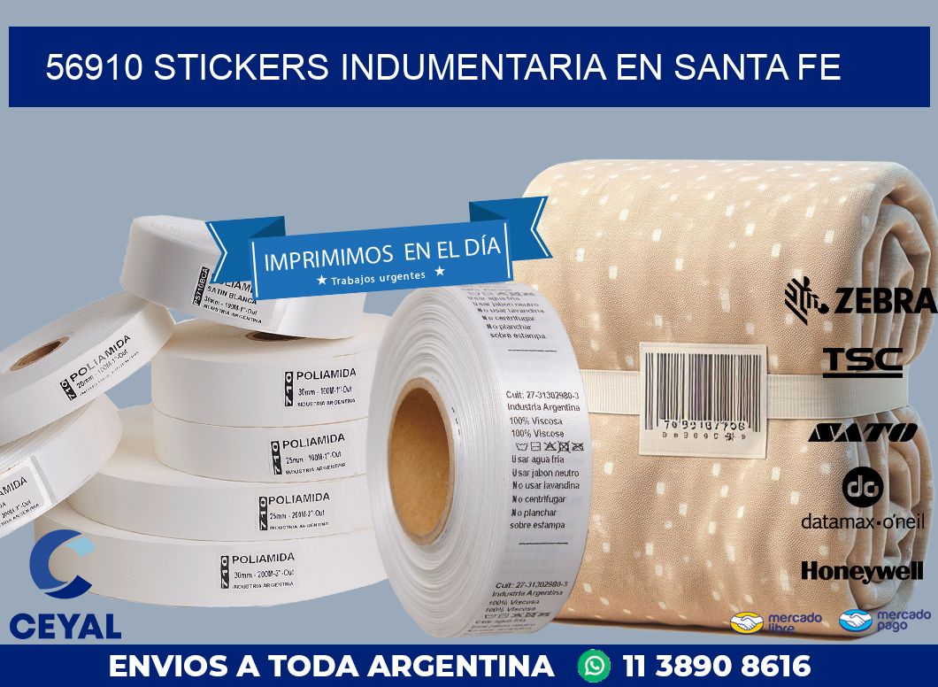 56910 STICKERS INDUMENTARIA EN SANTA FE