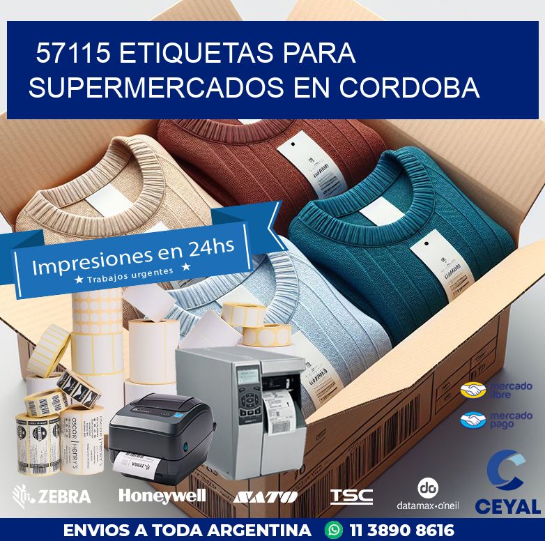 57115 ETIQUETAS PARA SUPERMERCADOS EN CORDOBA