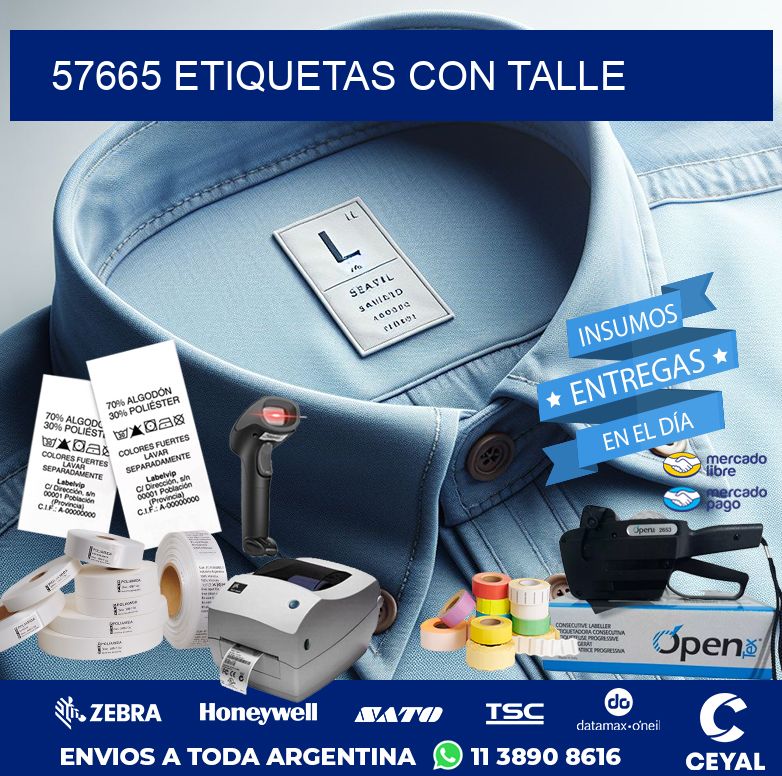 57665 ETIQUETAS CON TALLE