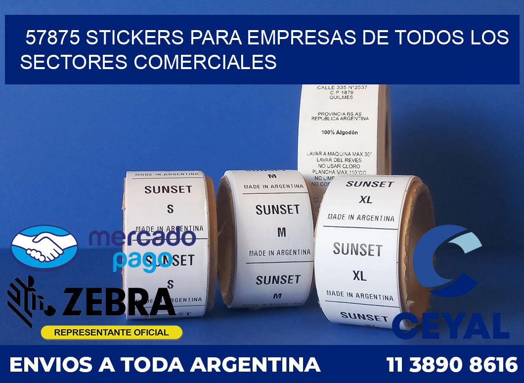 57875 STICKERS PARA EMPRESAS DE TODOS LOS SECTORES COMERCIALES