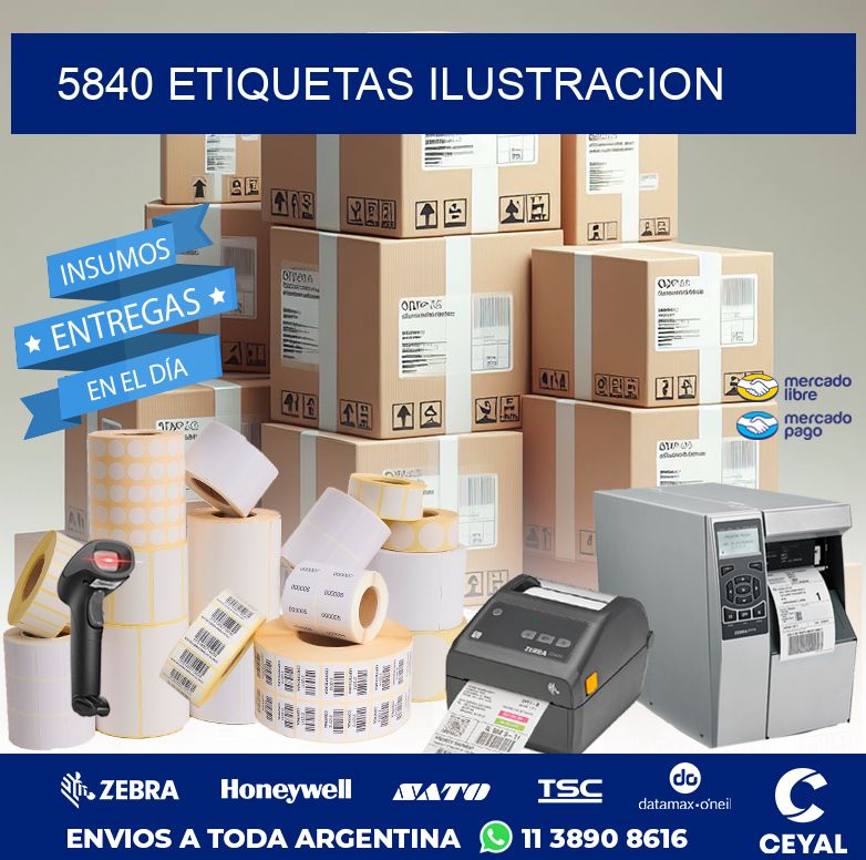 5840 ETIQUETAS ILUSTRACION