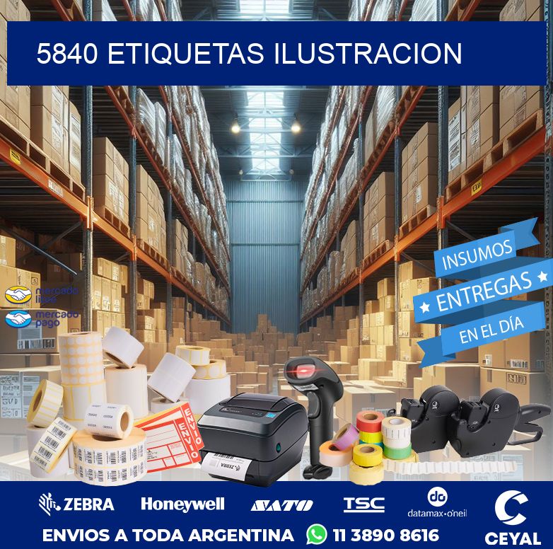 5840 ETIQUETAS ILUSTRACION