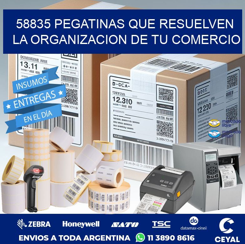 58835 PEGATINAS QUE RESUELVEN LA ORGANIZACION DE TU COMERCIO
