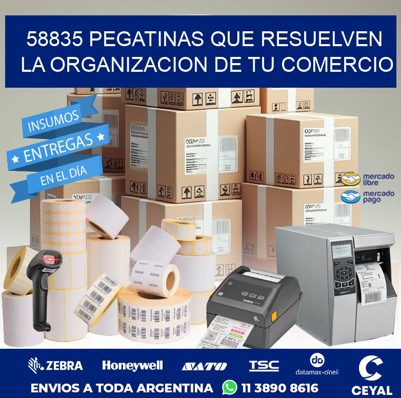 58835 PEGATINAS QUE RESUELVEN LA ORGANIZACION DE TU COMERCIO