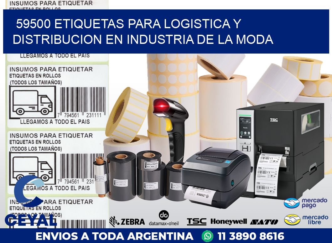 59500 ETIQUETAS PARA LOGISTICA Y DISTRIBUCION EN INDUSTRIA DE LA MODA