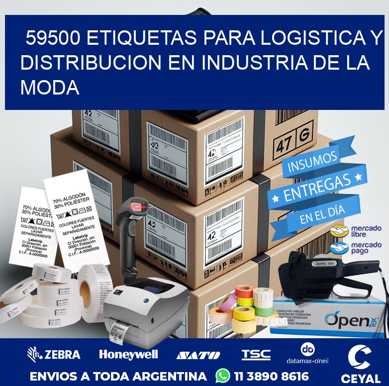 59500 ETIQUETAS PARA LOGISTICA Y DISTRIBUCION EN INDUSTRIA DE LA MODA