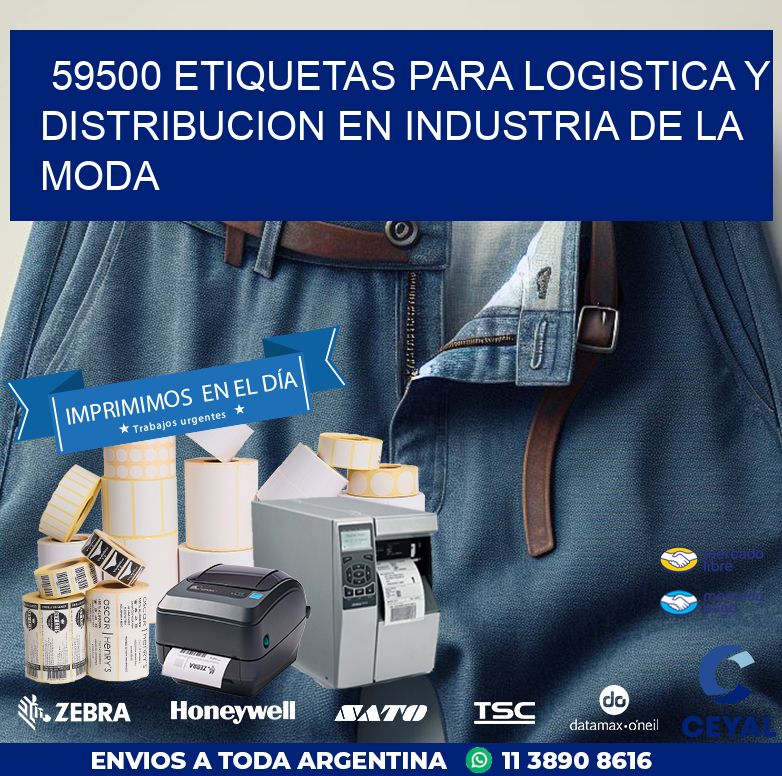 59500 ETIQUETAS PARA LOGISTICA Y DISTRIBUCION EN INDUSTRIA DE LA MODA