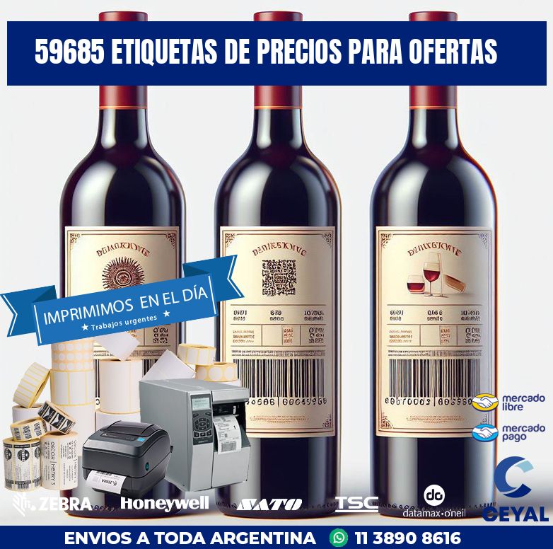 59685 ETIQUETAS DE PRECIOS PARA OFERTAS