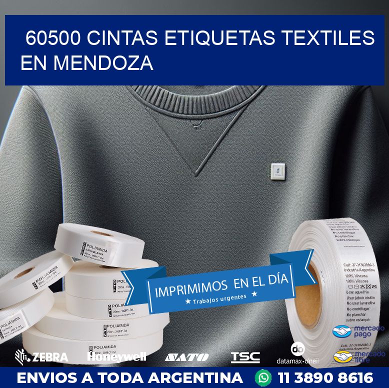 60500 CINTAS ETIQUETAS TEXTILES EN MENDOZA
