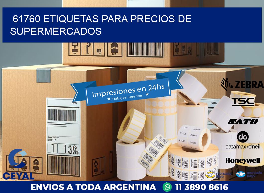 61760 ETIQUETAS PARA PRECIOS DE SUPERMERCADOS