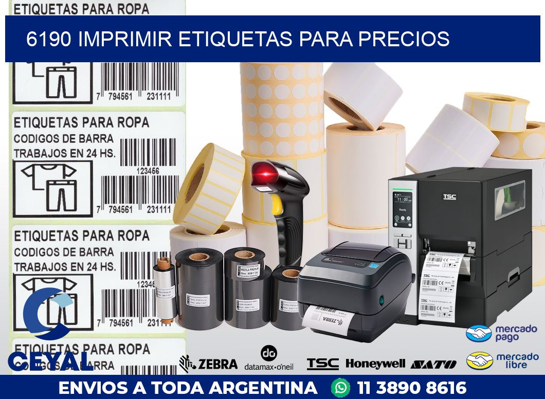 6190 IMPRIMIR ETIQUETAS PARA PRECIOS