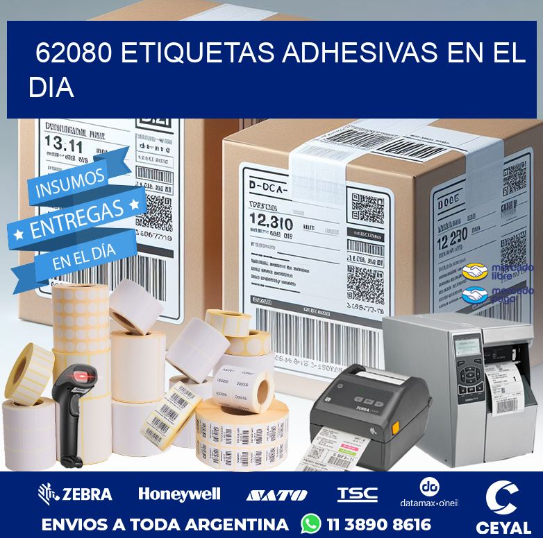 62080 ETIQUETAS ADHESIVAS EN EL DIA