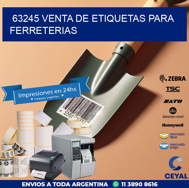 63245 VENTA DE ETIQUETAS PARA FERRETERIAS