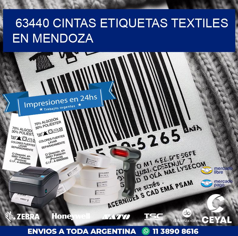 63440 CINTAS ETIQUETAS TEXTILES EN MENDOZA
