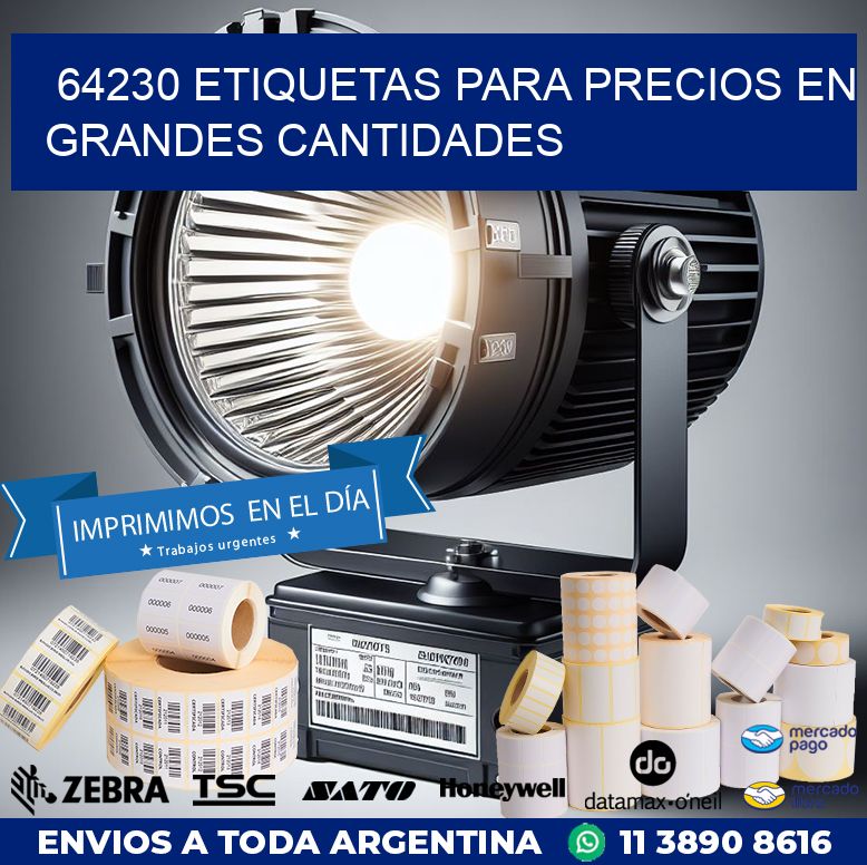 64230 ETIQUETAS PARA PRECIOS EN GRANDES CANTIDADES