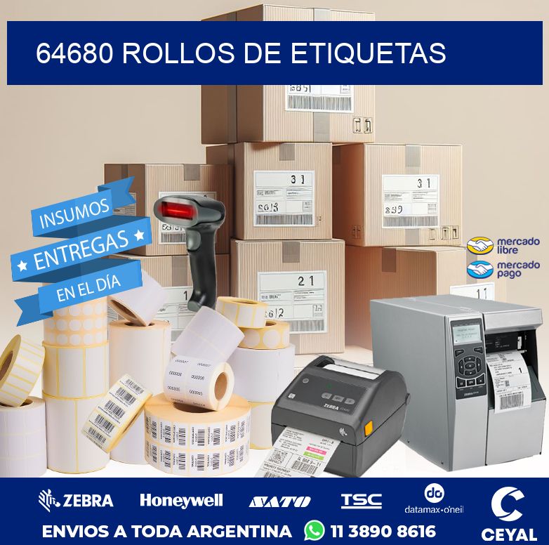64680 ROLLOS DE ETIQUETAS