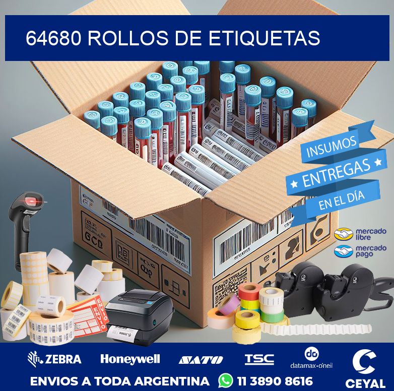 64680 ROLLOS DE ETIQUETAS