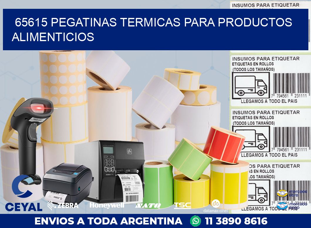 65615 PEGATINAS TERMICAS PARA PRODUCTOS ALIMENTICIOS