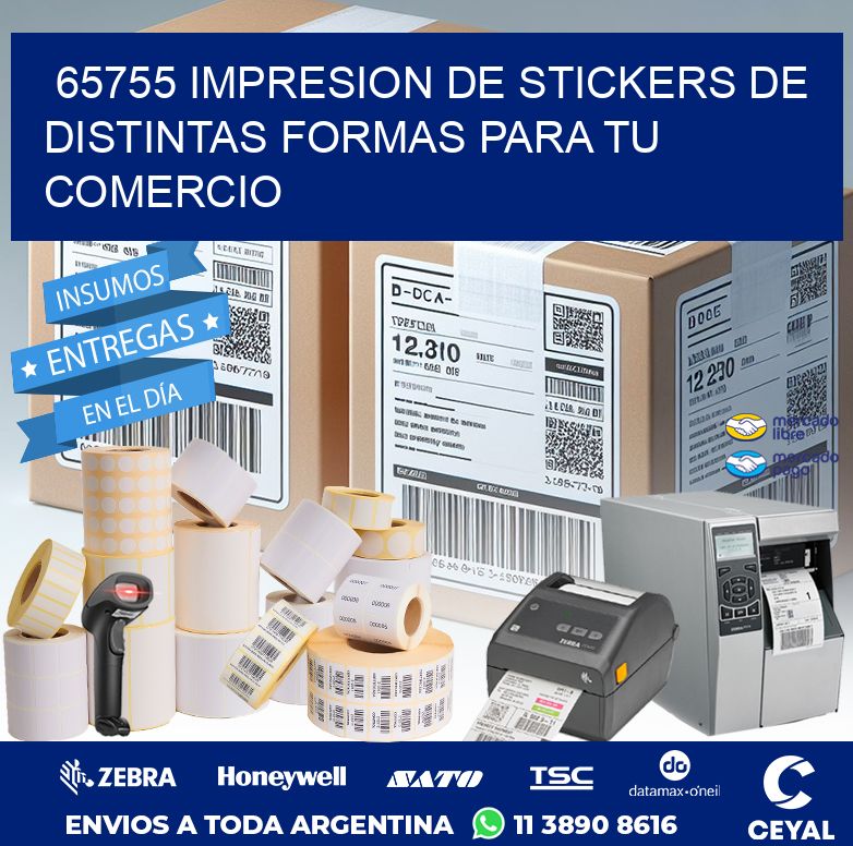 65755 IMPRESION DE STICKERS DE DISTINTAS FORMAS PARA TU COMERCIO