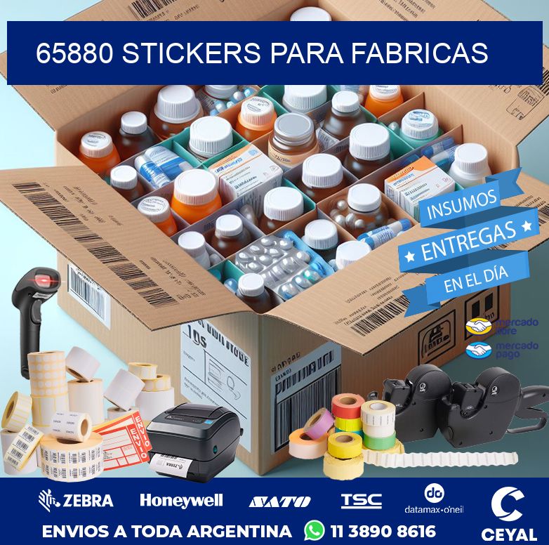 65880 STICKERS PARA FABRICAS