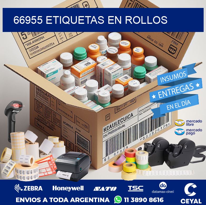 66955 ETIQUETAS EN ROLLOS