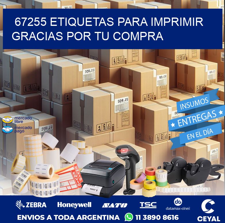 67255 ETIQUETAS PARA IMPRIMIR GRACIAS POR TU COMPRA